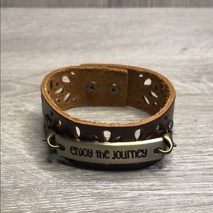 Brown Leather Hand Made Bracelet